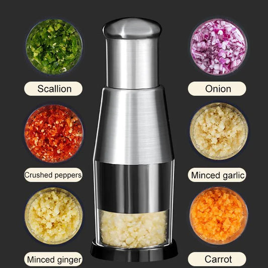 Garlic Crusher Onion Chopper Manual Garlic Press Machine Garlic Squeezer Fruit Vegetable Chopper Kitchen Tool