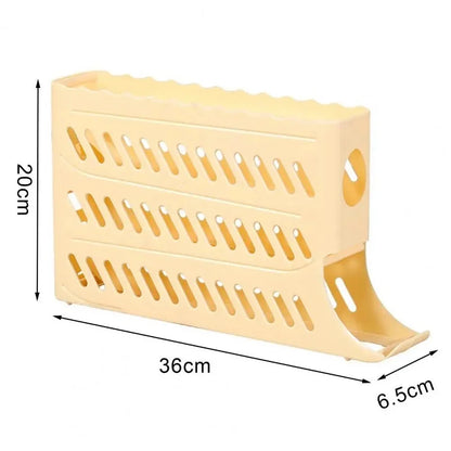Refrigerator Egg Storage Box Automatic Scrolling Egg Holder Kitchen Large Capacity Dedicated Rolling Egg Storage Box for Kitchen