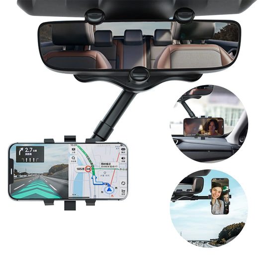 Universal Car Rearview Mirror Mount Stand Phone Holder in Car Stand Cradle For Cell Phone GPS Car Rear View Mirror Bracket
