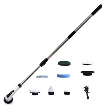 Electric Spin Scrubber Cordless Bathroom Cleaning Brush Adjustable Extension