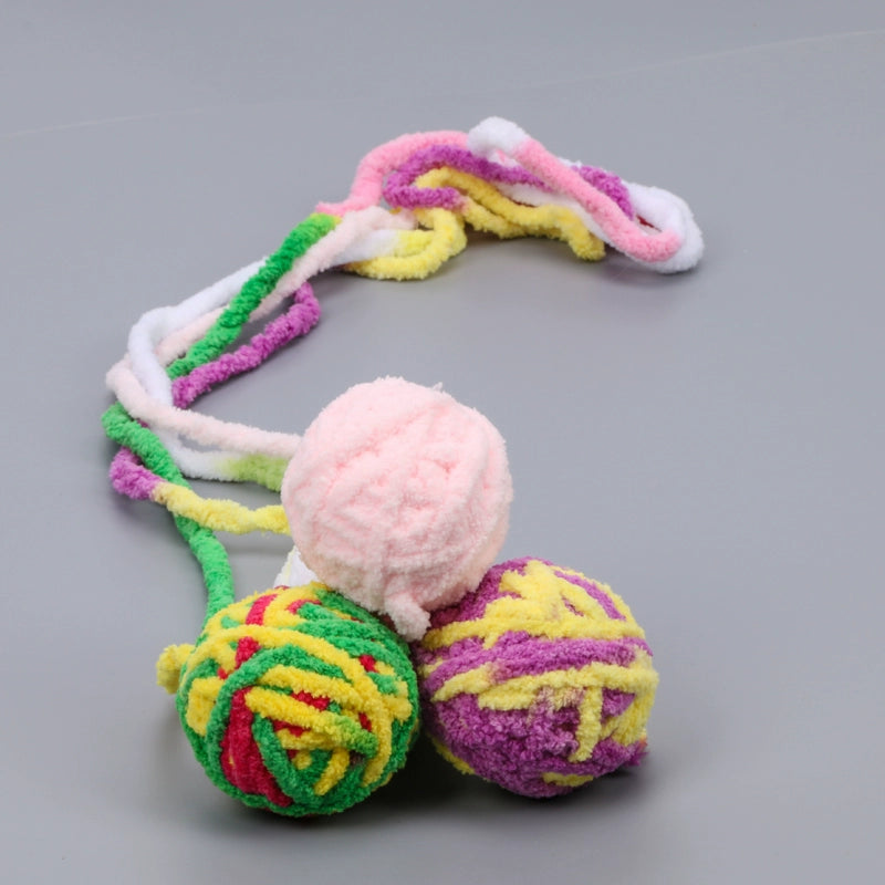 Molar Bite Woolen Yarn Ball Interactive Educational Toys Pet Cat