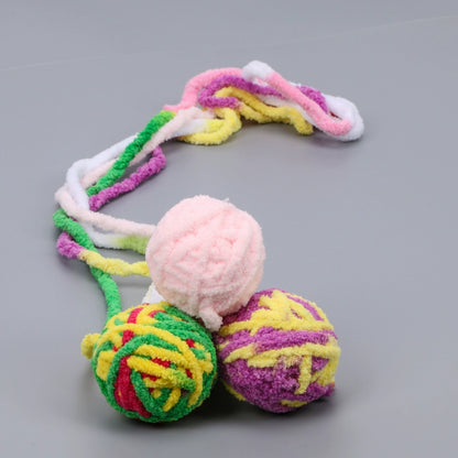 Molar Bite Woolen Yarn Ball Interactive Educational Toys Pet Cat